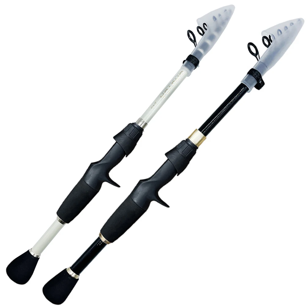 Prueba de señuelo 10-30g caña de pescar giratoria fundición cañas de señuelo de carbono viaje corto caña telescópica ligera de alta calidad 1,6 m-2,4 m - imagen 2