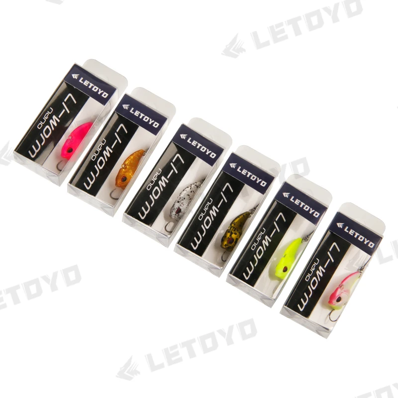 LETOYO-señuelo VIB que se hunde, 28mm, 2,3g, cebos duros artificiales para pesca en agua dulce, crankbait sin labios, wobblers para trucha y perca - imagen 4