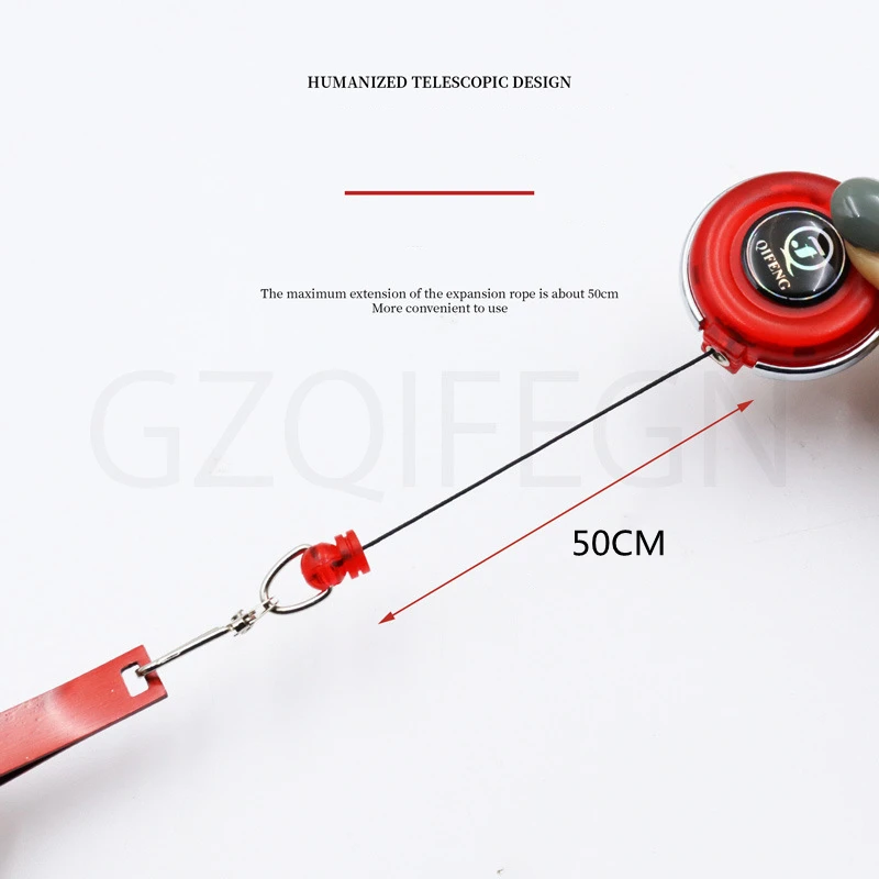 ZYZ cuerda de retención portátil con tijeras de uso de pescado de acero inoxidable, antipérdida, accesorios de pesca de mar o agua dulce, aparejos - imagen 3
