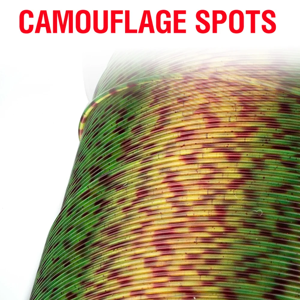 Línea de pesca Invisible de 120m, línea de revestimiento de fluorocarbono moteado, 0,148mm-0,47mm, 4,89LB-32.95LB, línea de pesca de carpa manchada súper fuerte - imagen 5