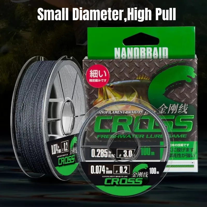 Línea de pesca trenzada de 4 hebras, superfuerte, multifilamento de PE, suave, para agua salada, carpa, Japón, 100M pesca accesorios de pesca pesca accesorio pesca accesorios mar hilo trenzado pesca hilo de pesca - imagen 4