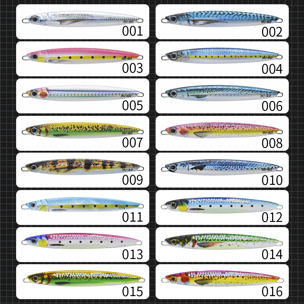 Hunthouse-señuelo de pesca con plantilla de Metal impreso en 3D, Jigging Trolling, 40g/60g/80g/100g/120g/150g, caballa de agua salada que se hunde, pez azul - imagen 4