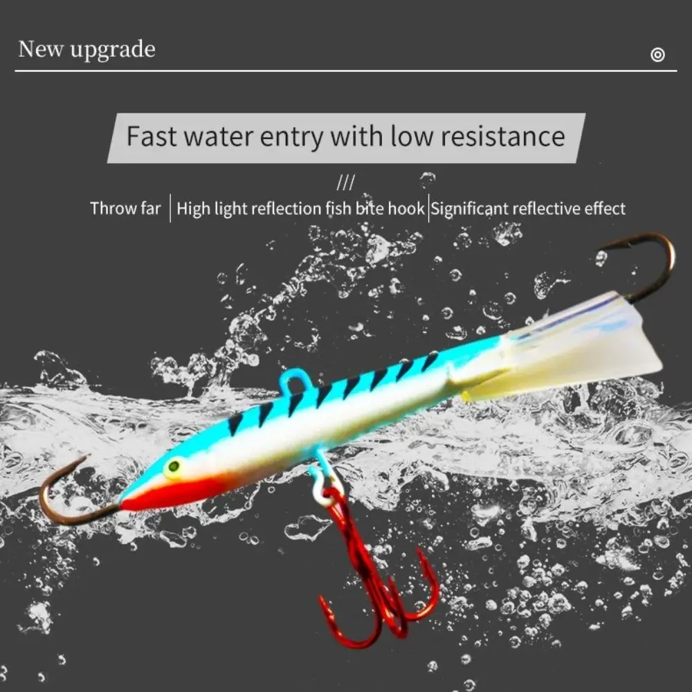 Señuelo de pesca en hielo de invierno, 2024, 83mm/18g, Jigging Artificial, señuelo de pesca en hielo, cuchara equilibradora de diamante, señuelos de Metal - imagen 2
