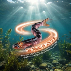 Goture señuelo multiarticulado realista 12 cm 19 g con hundimiento rápido