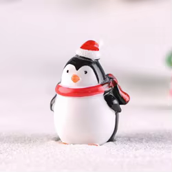 Pingüinos de resina para bonsái y jardín decoración náutica navideña