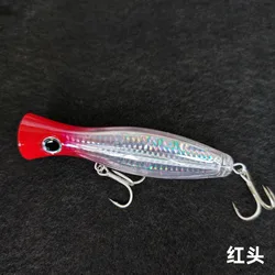 Señuelos de pesca Wobbler flotantes Big Popper de 43g, cebo duro de plástico Artificial para curricán Topwater, aparejos de pesca Wahoo