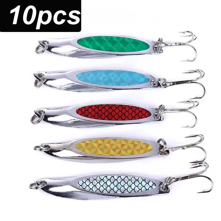 Cuchara giratoria para trucha – Señuelo de metal con lentejuelas - imagen 5