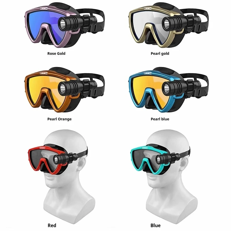 ALOMA Gafas de Buceo con Linterna Subacuática IPX8 Iluminación - imagen 3