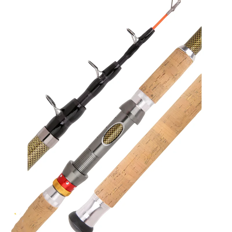 Para alimentador de caña de pescar de carpa, caña de viaje telescópica ultraligera portátil de fibra de carbono FRP dura, 1,8/2,1/3,0/3,6 M - imagen 2