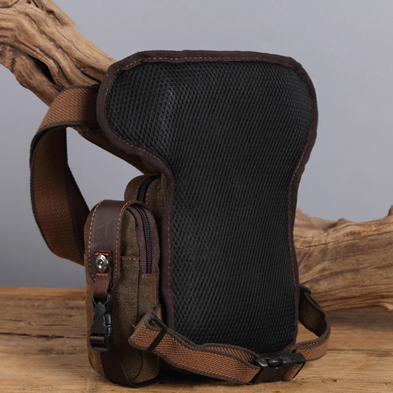 Bolsa de lona para pesca con pierna caída para hombre, ligera, para motociclista, deportes al aire libre, escalada, senderismo, riñonera de cadera, paquete multifuncional - imagen 5