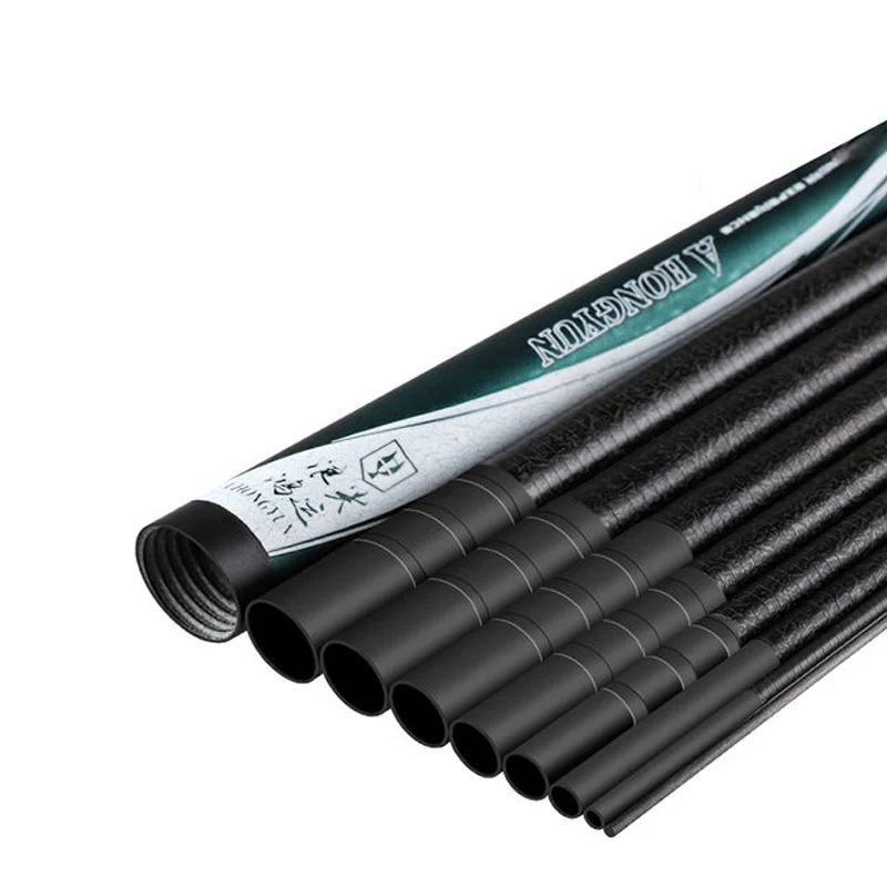 Caña de pescar dura súper ligera, 6,3 M/7,2 M/8M/9M/10M, caña larga de carpa, caña de pescar de carbono para caza, caña de pescar con mosca de pez grande - imagen 3