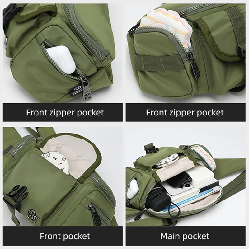 Riñonera de pesca, bolsas deportivas multiusos para el pecho, senderismo al aire libre, funda cruzada para ciclismo, riñonera para viajar y cazar - imagen 5