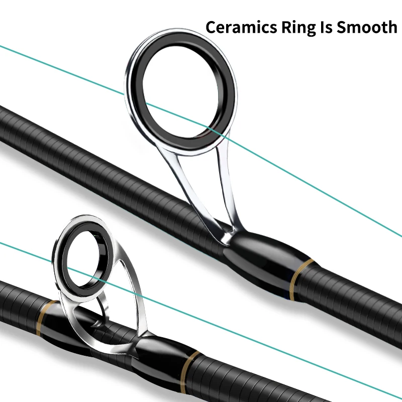 Nueva caña de pescar Kawa de fibra de carbono giratoria y fundida 2,1 m de acción es el peso del señuelo M es 7-18g línea 8-15Lb promoción de caña de pescar - imagen 3