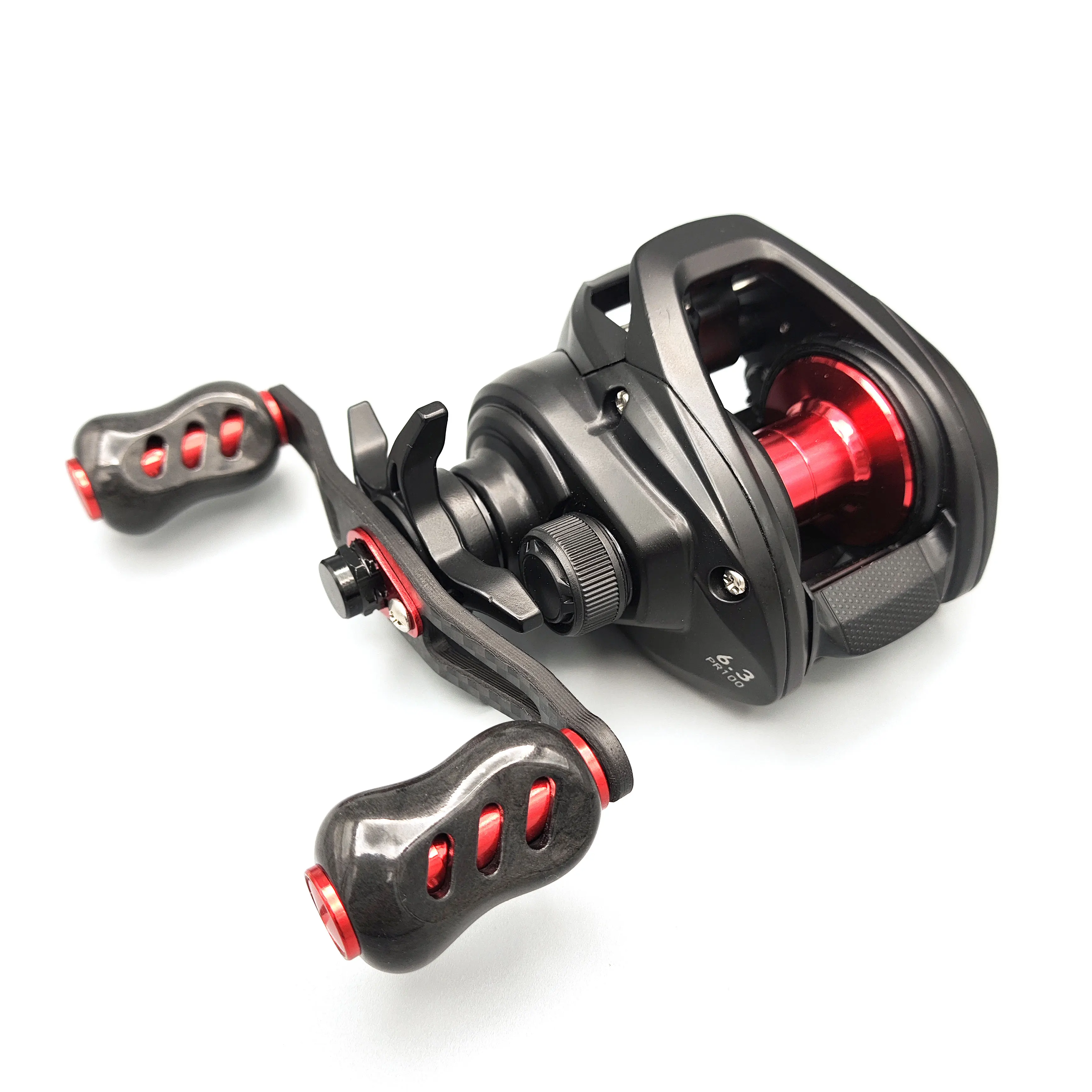 un carrete de pesca de alto rendimiento diseñado para precisión y durabilidad