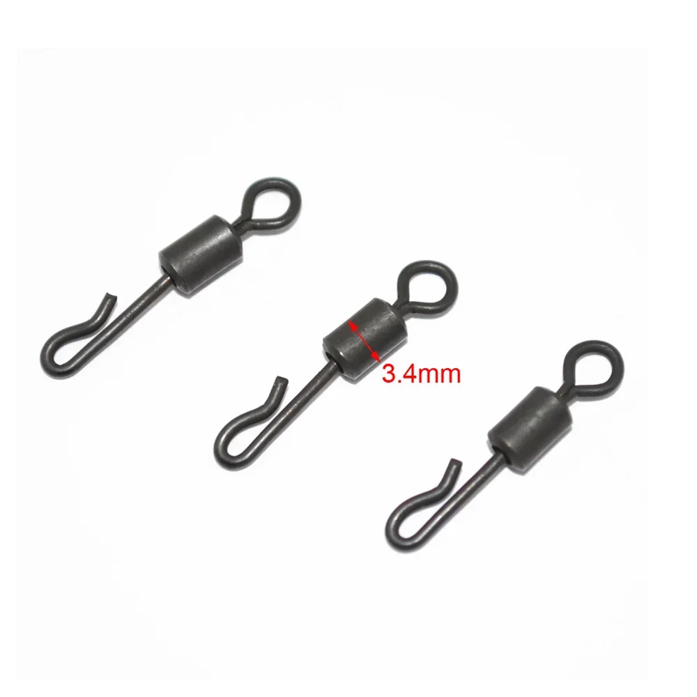 Aparejos giratorios de cambio rápido para pesca de carpa, manguitos antienredos de 54mm, 50 + 50 unidades - imagen 2