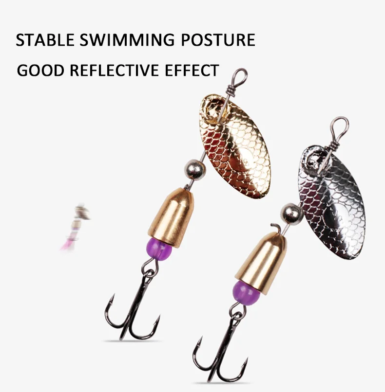 Señuelo de pesca con cuchara AJLURES vista frontal