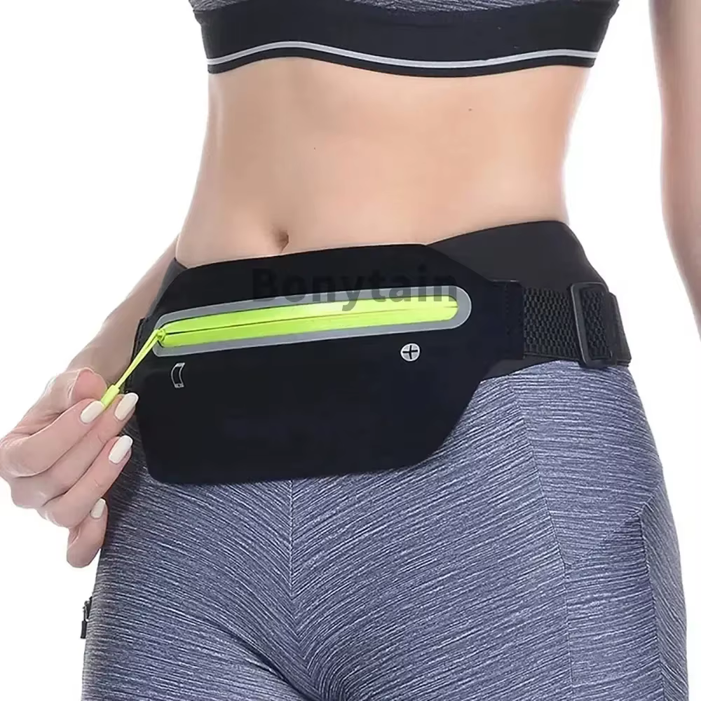 Cinturón para correr ultrafino y ajustable con porta móvil - imagen 2