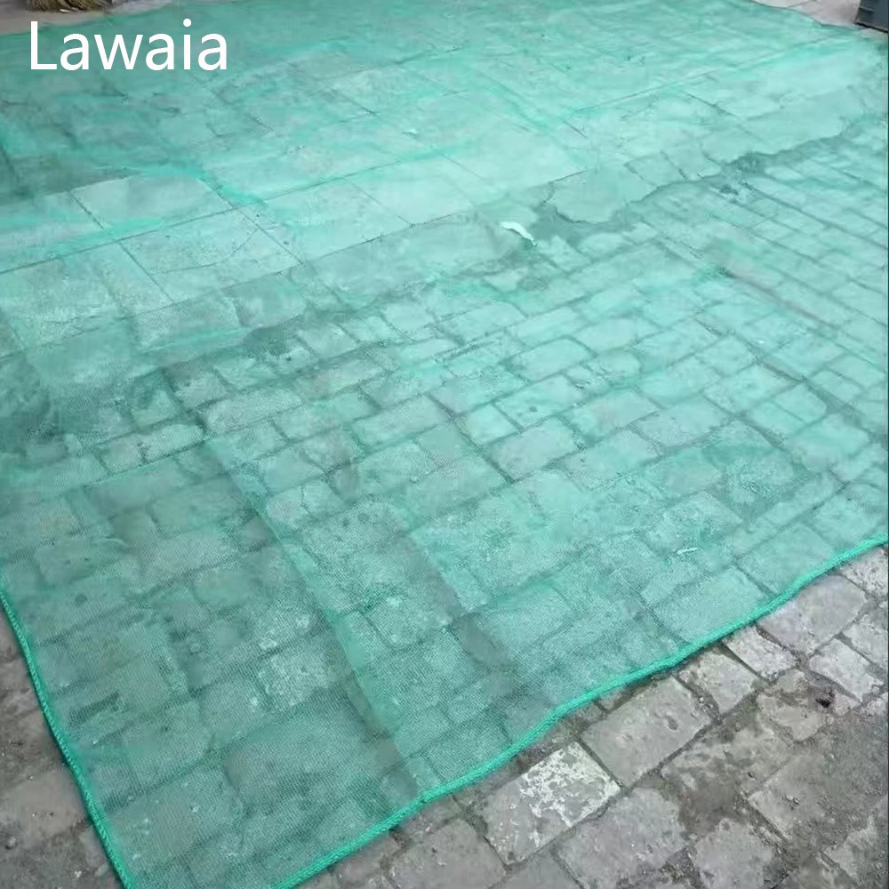 Lawaia-jaula de red para peces, red para acuicultura, jaula para cría de peces, red de nailon de polietileno, estaca, estanque, cultivo de peces, malla pequeña