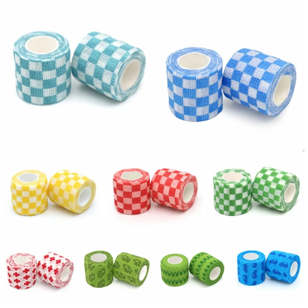 Cinta elástica autoadhesiva con estampado colorido, Protector deportivo Elastoplast para dedo, tobillo, palma, articulación de Mascota, 4,5 m - imagen 2