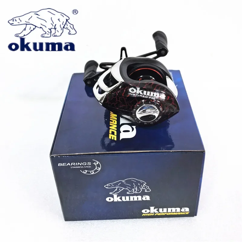 Nuevo Carrete de pesca OKUMA, relación de engranaje 7,1: 1, carrete de pesca para lanzar cebo, 10KG, resistencia máxima 18 + 1BBFishing Wheel - imagen 4
