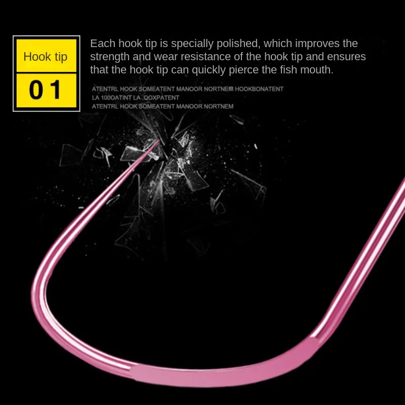 Anzuelos aplanados, Material de aparejos, artículos sin púas, accesorios para pesca en el mar, acero al carbono, 10 paquetes - imagen 2