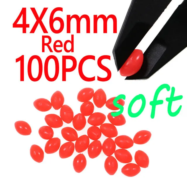 4X6mm Red 100pcs