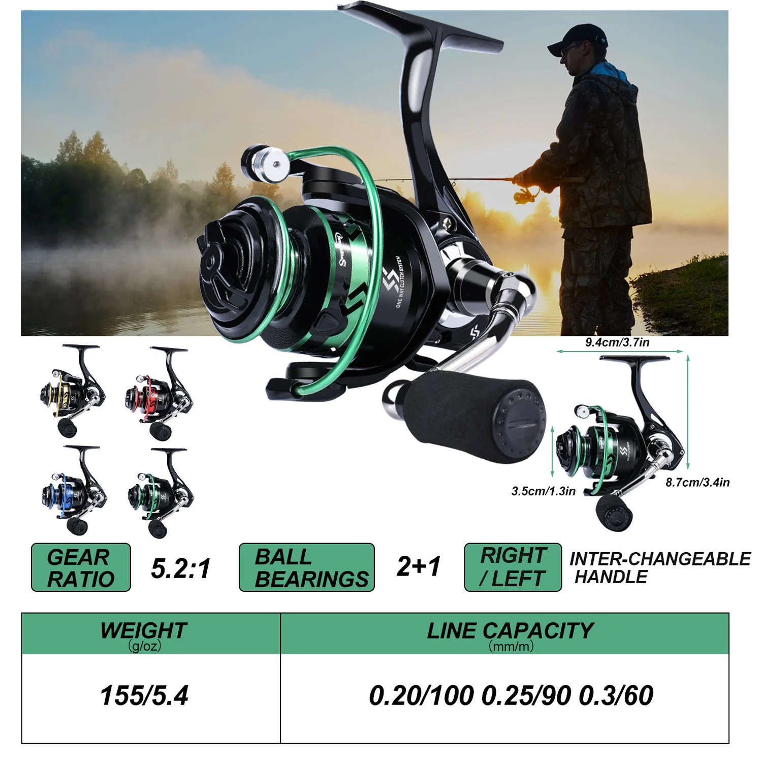 Sougayilang 2 + 1BB Mini carrete de Pesca de Metal carrete de aluminio de alta resistencia arrastre máximo 5kg carpa de lubina Pesca de agua dulce - imagen 3