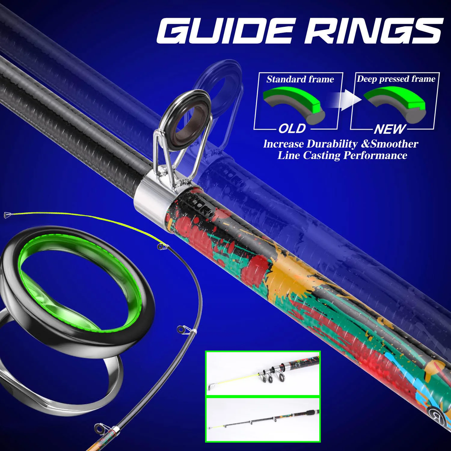 Caña Telescópica Spinning Sougayilang 1,8 m – Fibra de vidrio - imagen 4