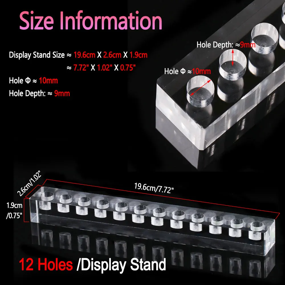 Bimoo-soporte acrílico para exhibición de moscas, Clips de almacenamiento, Señuelos de Pesca estante para, accesorios para herramientas de pesca con mosca - imagen 3