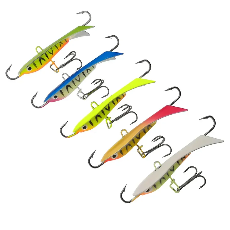 OUTKIT, 1 Uds., plantilla de hielo de invierno de calidad, 6cm, 9g, señuelo de pesca, cebo Artificial, señuelo equilibrador para pesca de carpa, walleye, Lucio, perca - imagen 4