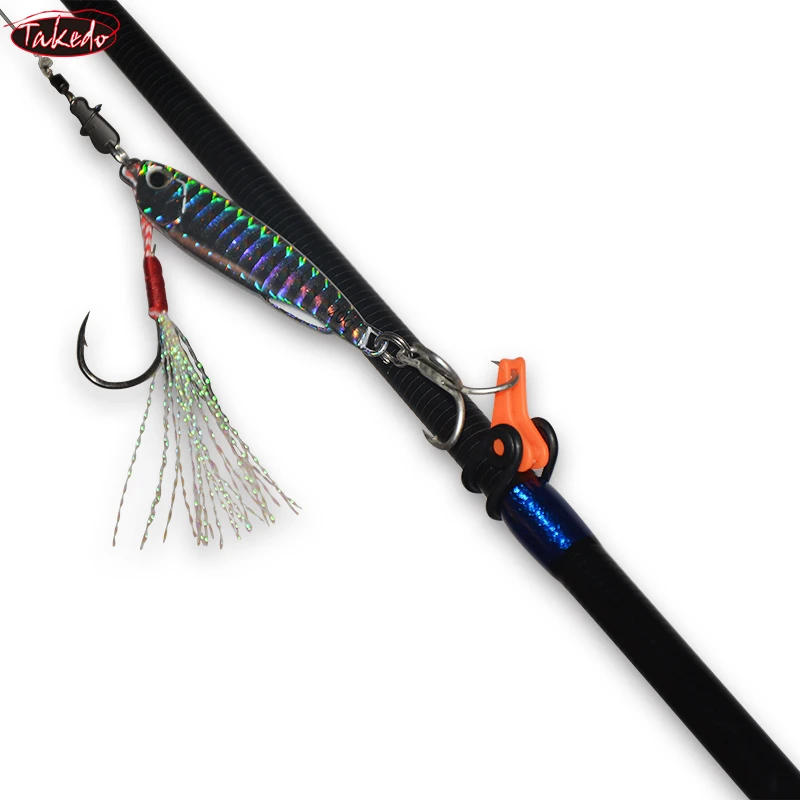 TAKEDO 10 unids/bolsa caña de pescar de plástico señuelo gancho Keeper para Lockt cebo mosca carpa aparejos de pesca para colgar señuelo gancho titular - imagen 4