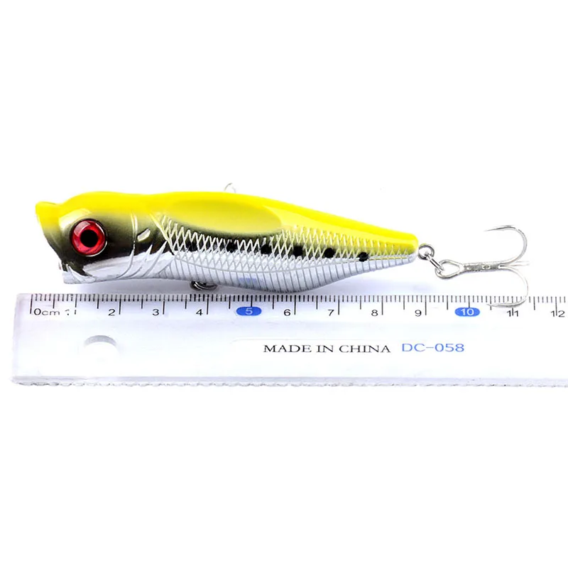 Señuelo de pesca Artificial, anzuelos triples, superficie flotante, 57mm, 11g, 1 unidad - imagen 4