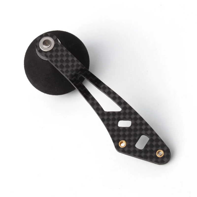 Kawa-mango de carrete de pesca, materiales de fibra de carbono con perilla Eva, longitud de balancín de pesca, tamaño del agujero de 92mm, 8x5 y 7x4mm, traje Ab/D/S DIY - imagen 2