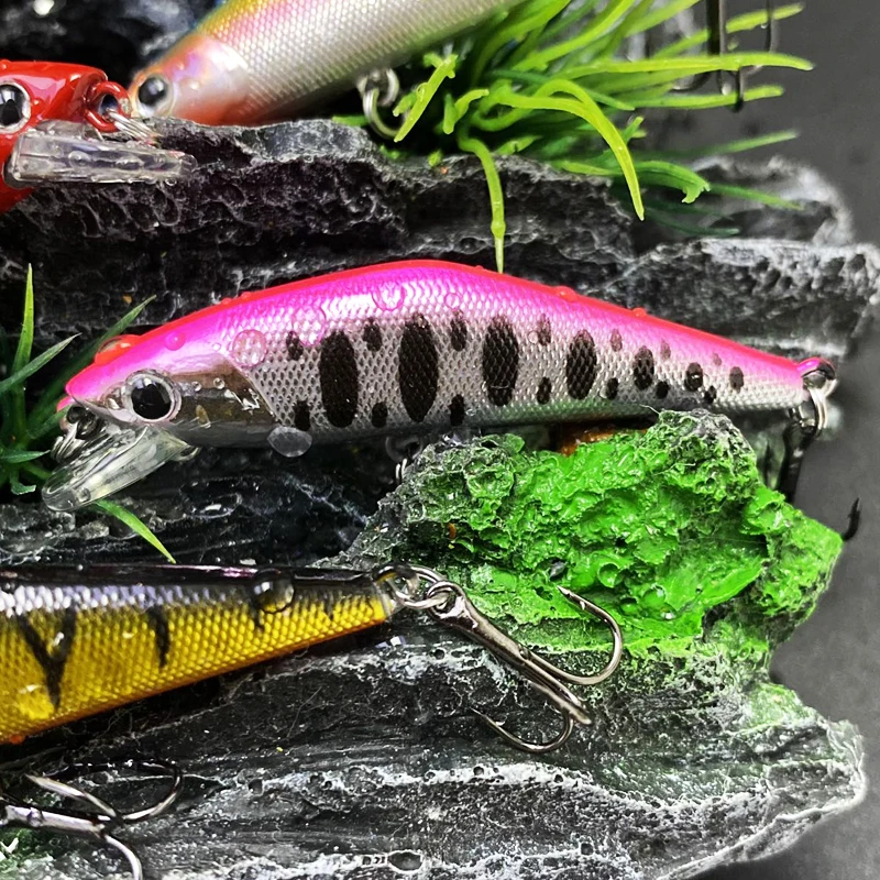 3,4g 50mm Mini Señuelos de Pesca de pececillo hundido trucha lubina cebos artificiales de agua dulce Pesca Wobbler Swimbait accesorios de Pesca - imagen 3