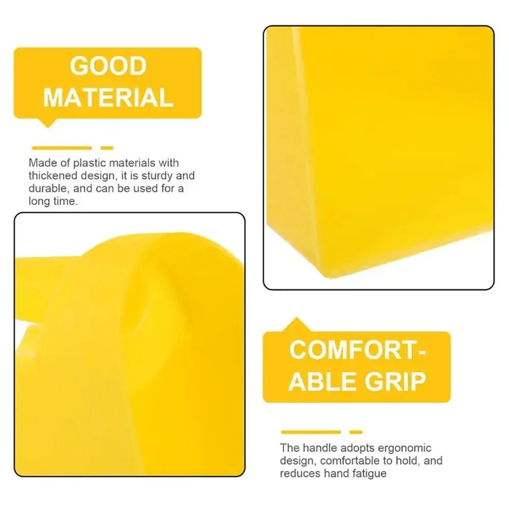 Cuchara de alimentación de plástico apilable, cuchara de grano grueso, pala de comida grande reutilizable para caballos, hogares, 1 Uds. - imagen 2