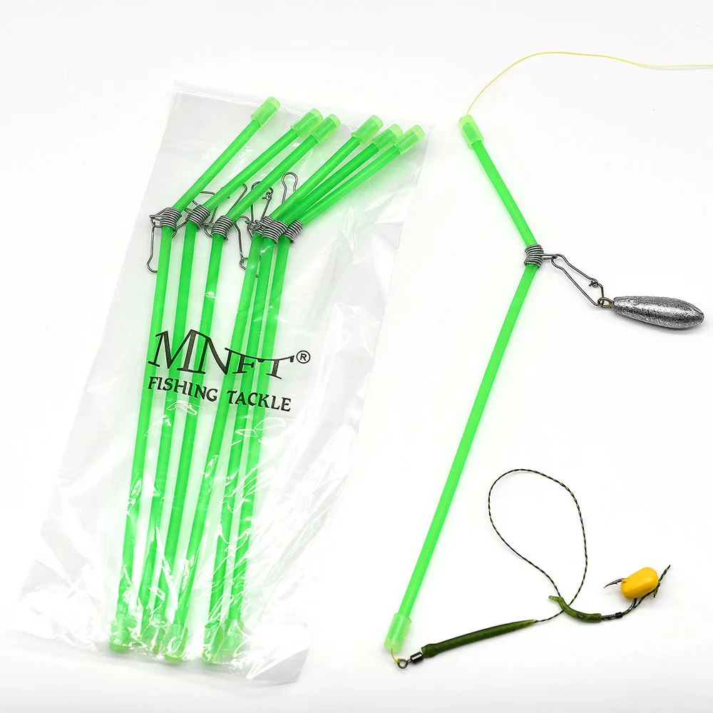 MNFT 6 uds Doblado Anti Enredos Pluma Peso Mangas de Plomo Carpa Lucio - imagen 3
