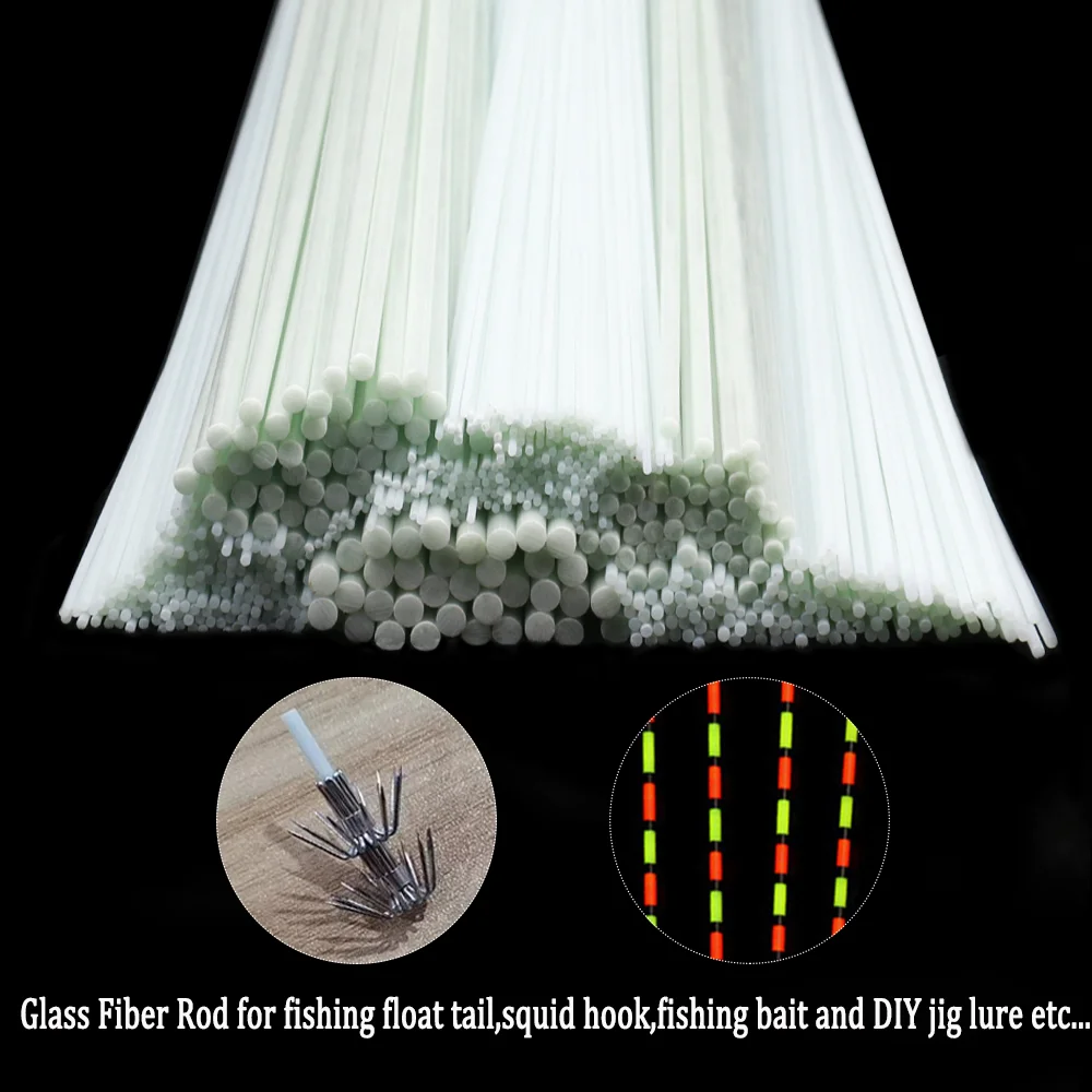 Wifreo-varillas de fibra de vidrio, barra de fibra de vidrio sólida para flotador de pesca, anzuelo de cola, señuelo de pesca, accesorios de cebo - imagen 5