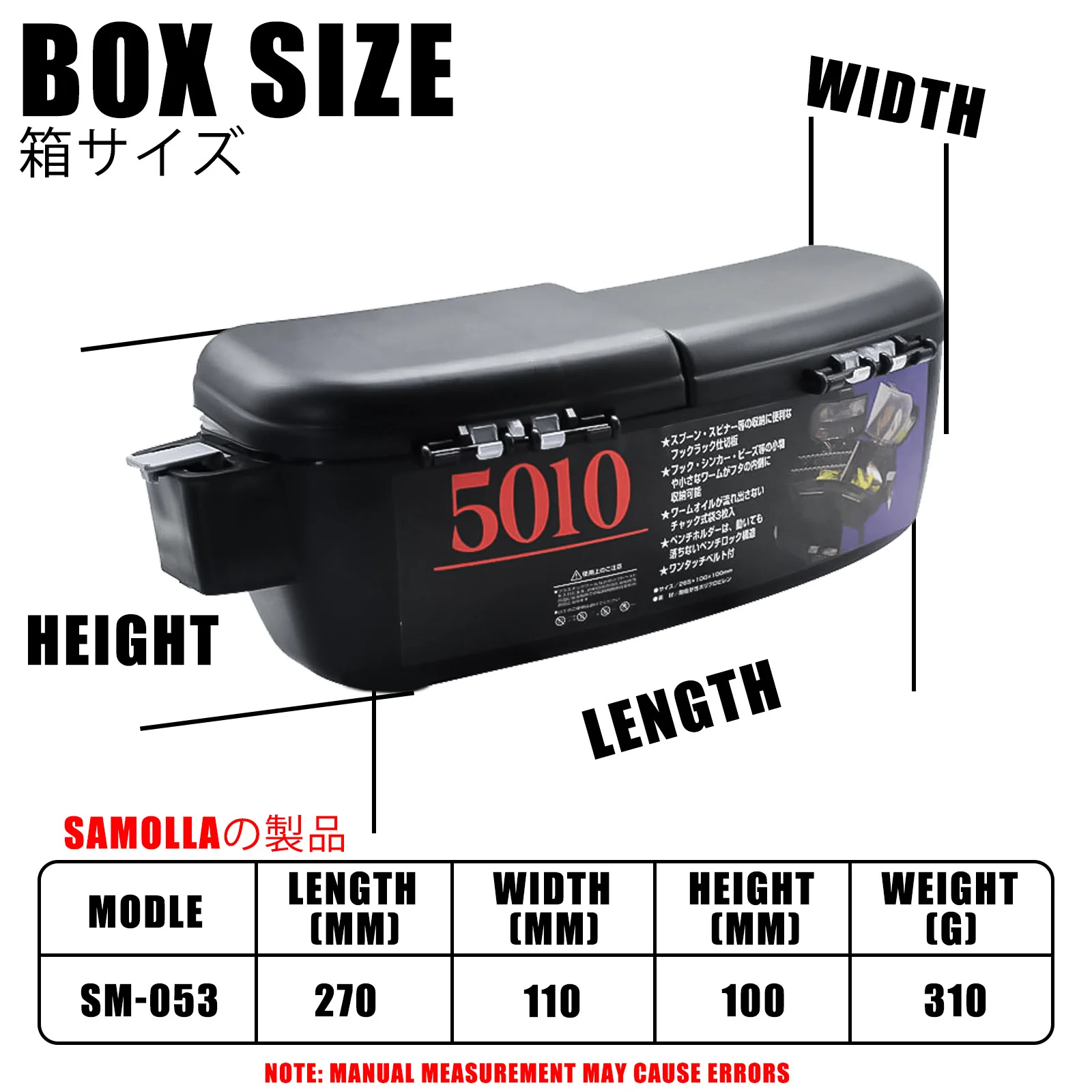 Caja de Herramientas de señuelo de bolsillo multifunción, compartimentos portátiles, contenedor de accesorios de plástico, organizador ajustable - imagen 2