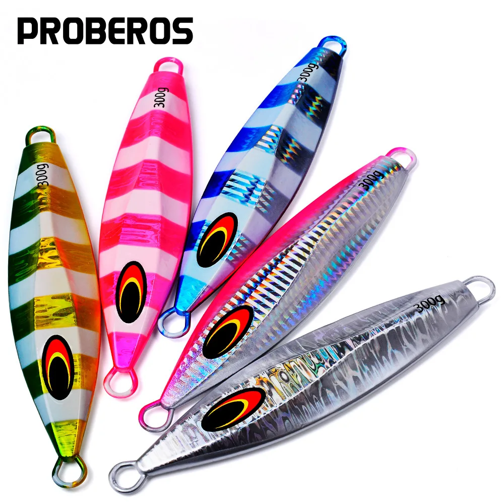 Plantilla grande para pesca, pesas de 100g, 150g, 200g, plantillas de cebo de pesca, señuelos de agua salada, plantilla de lubina de Metal, Isca, purpurina Artificial de peces falsos - imagen 3