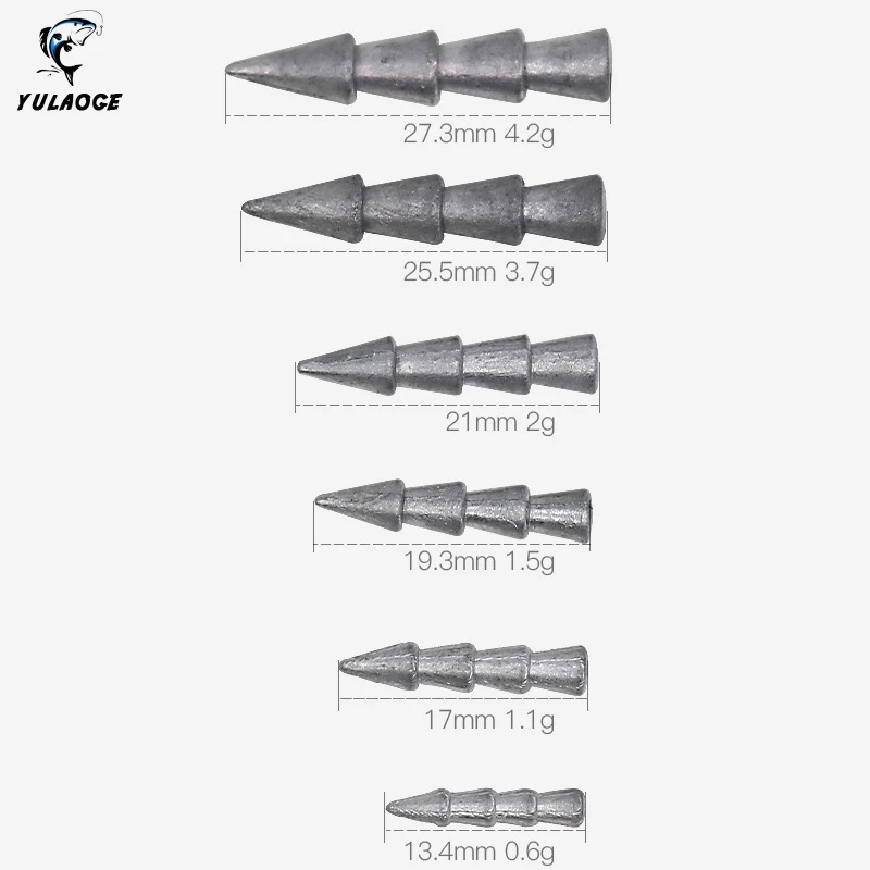 Plomos de metal para pesca de carpa, herramienta de plantilla de plomo, peso de plomo, 50 unids/lote por bolsa - imagen 4