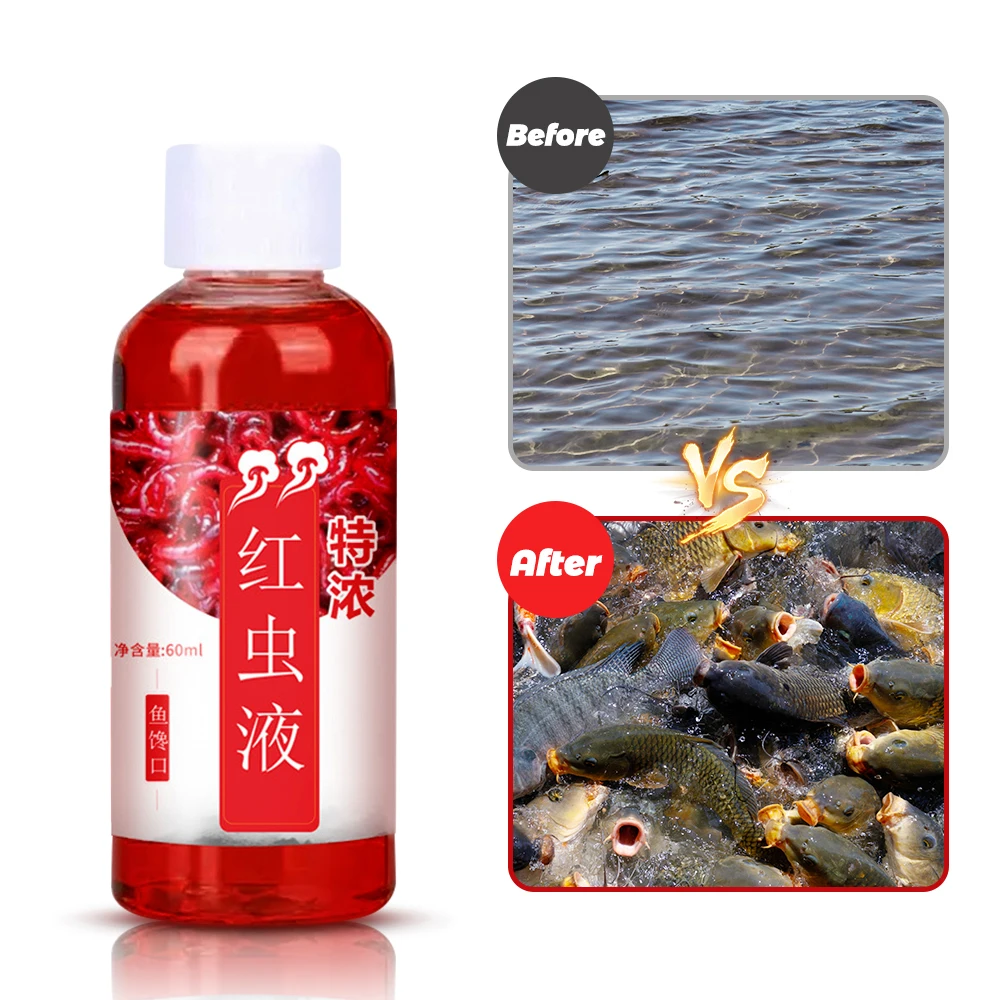 ILURE-fuerte atrayente de pescado concentrado líquido sangre gusano aroma pescado atrayente Spray sabor aditivo pescado trucha carpa Pesca - imagen 5
