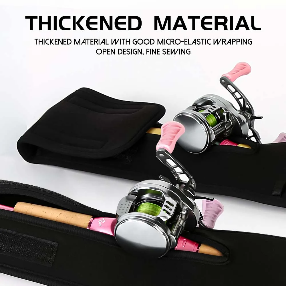 ZUKIBO-bolsa de almacenamiento portátil para caña de pescar, funda protectora para caña de pescar, rueda de goteo de agua, rueda textil, funda para caña de pescar portátil - imagen 2