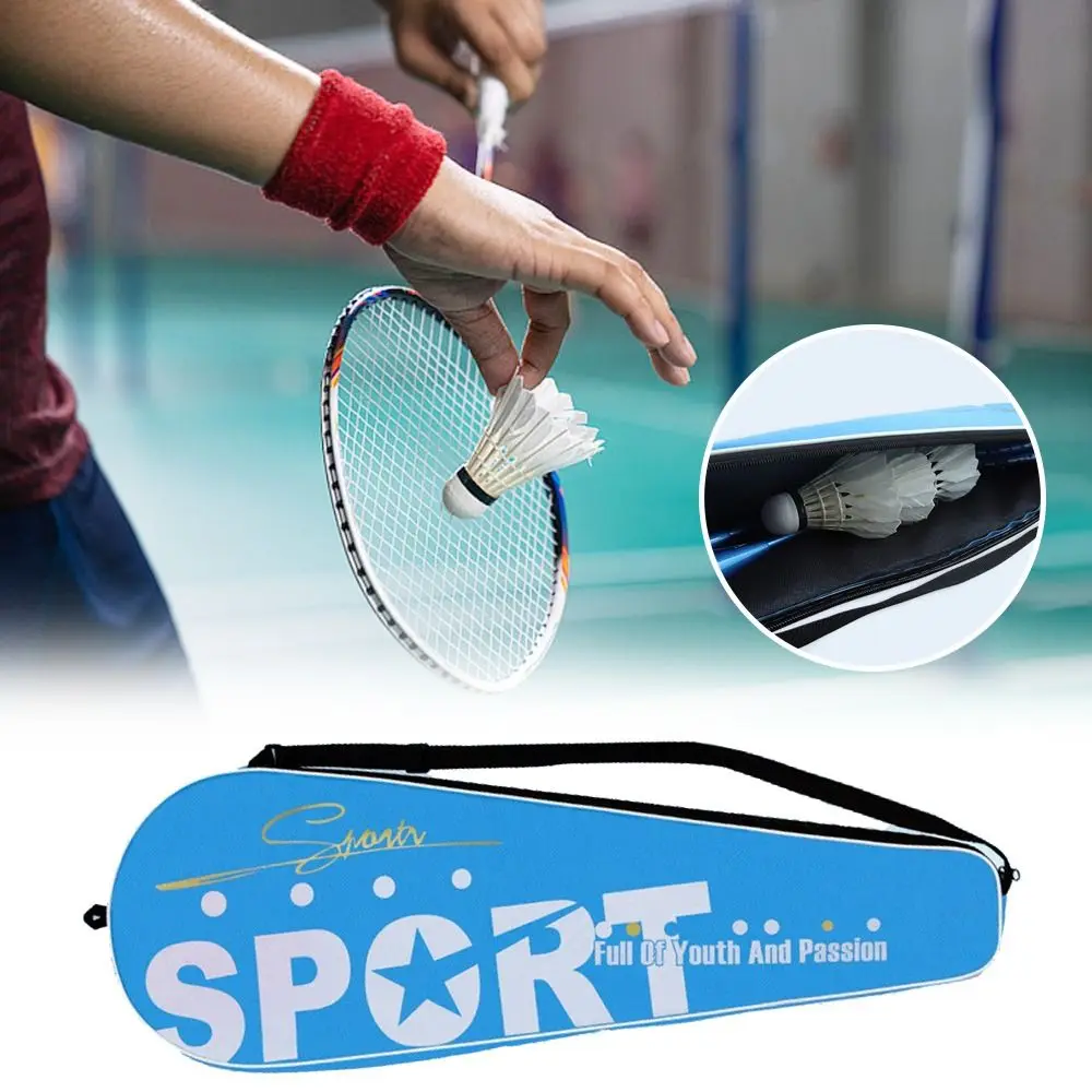 Bolsa impermeable para raqueta de bádminton, cubierta protectora portátil Oxford para raqueta, bolsa de transporte gruesa para raqueta de bádminton - imagen 5