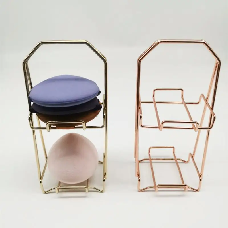 Soporte de Metal para Puff, soporte de exhibición de cosméticos, herramientas de maquillaje eléctricas de secado de aleación - imagen 3