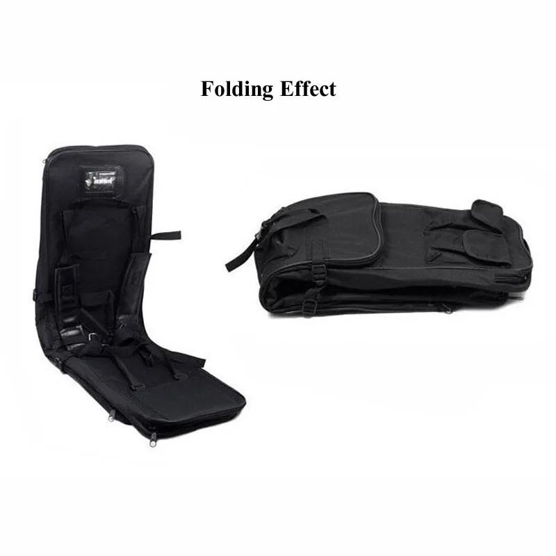 Bolsa de equipo de pesca portátil al aire libre, bolsa táctica de pistola de aire, funda de Rifle de aire de nailon, mochila de Rifle doble impermeable, mochila Universal - imagen 5