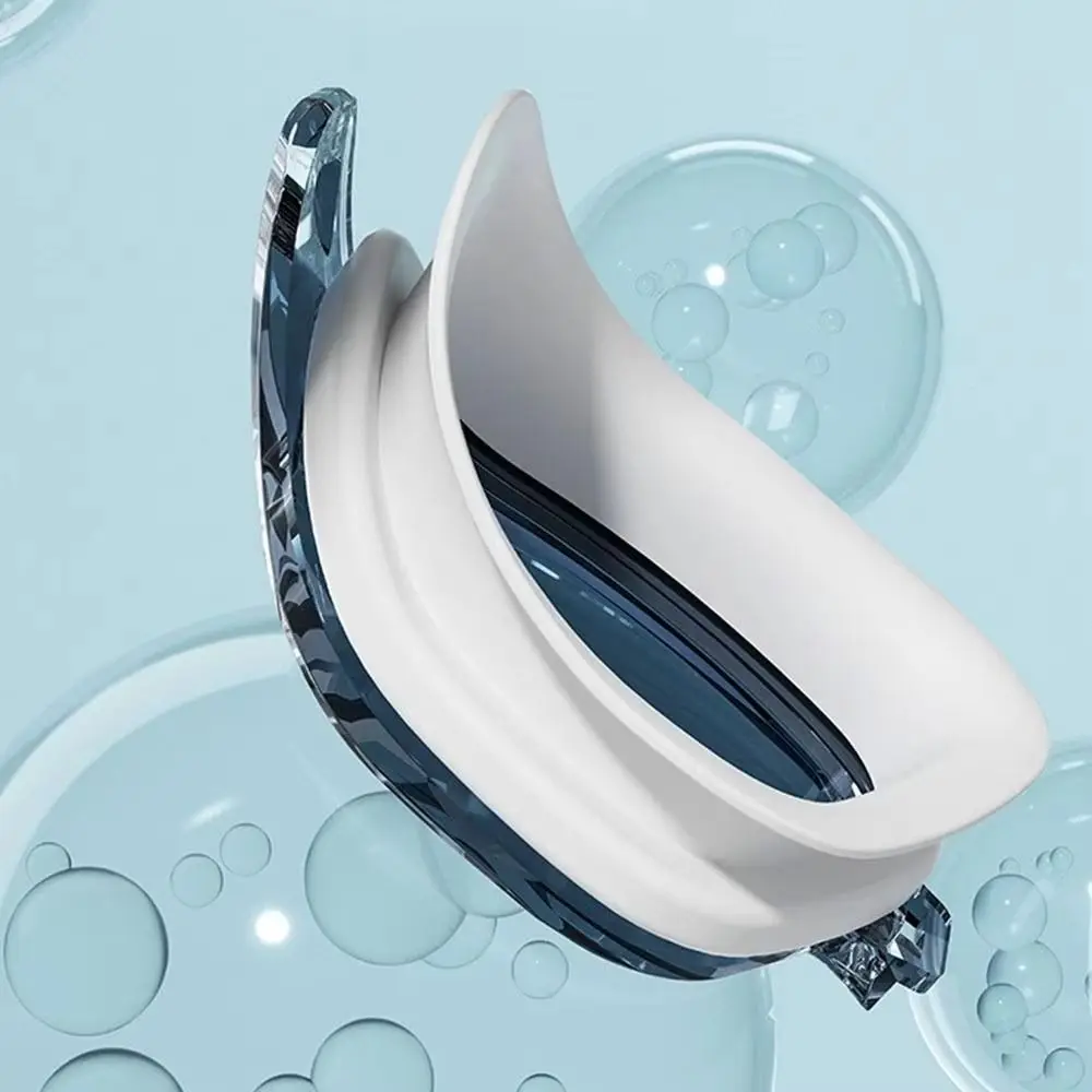 Juego de gafas de natación antivaho para adultos con Clip para la nariz con tapones para los oídos, gorro de natación de silicona, gafas de buceo impermeables de visión amplia para verano - imagen 3