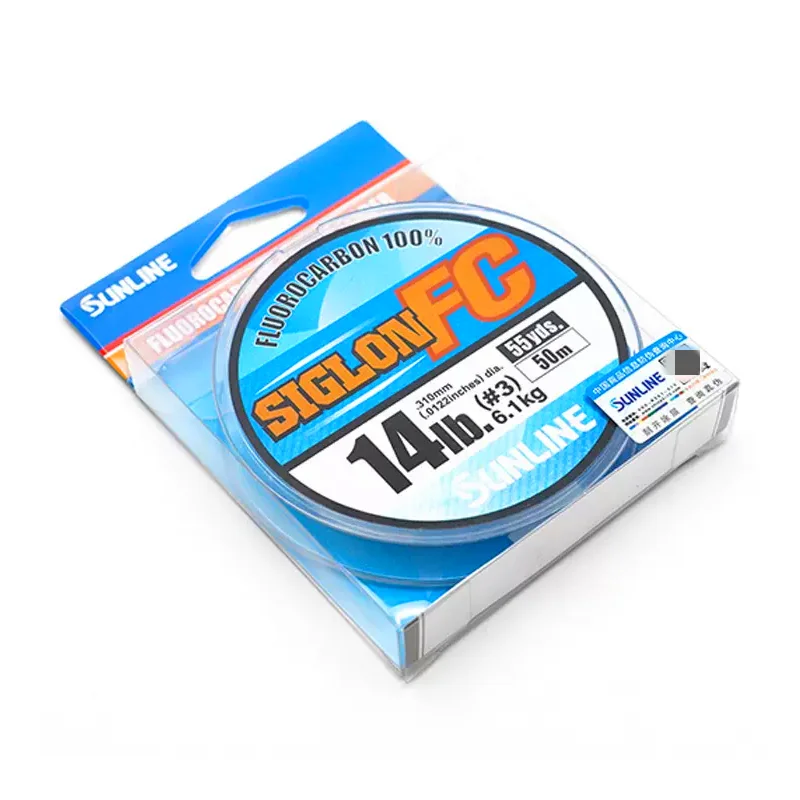 Línea de fluorocarbono SUNLINE, sedal de pesca resistente al desgaste, 50 metros, Sanglai Siglon FC Xigelong - imagen 5