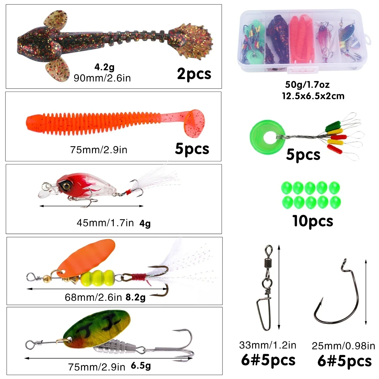 Cañas y carretes de pesca Sougayilang, caña de carbono de 5 secciones, carrete de Baitcasting, juego de cañas de pescar de viaje con kits completos, bolsa de transporte - imagen 4