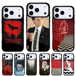 Funda artística Twin Peaks para iPhone 17, 16, 15 y 14 – Protección trasera