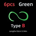 6 piezas verde B